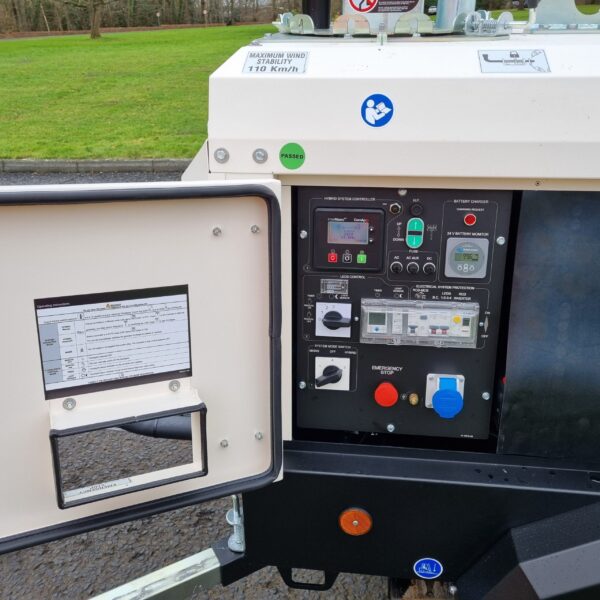 Controls of our site generator for hire view